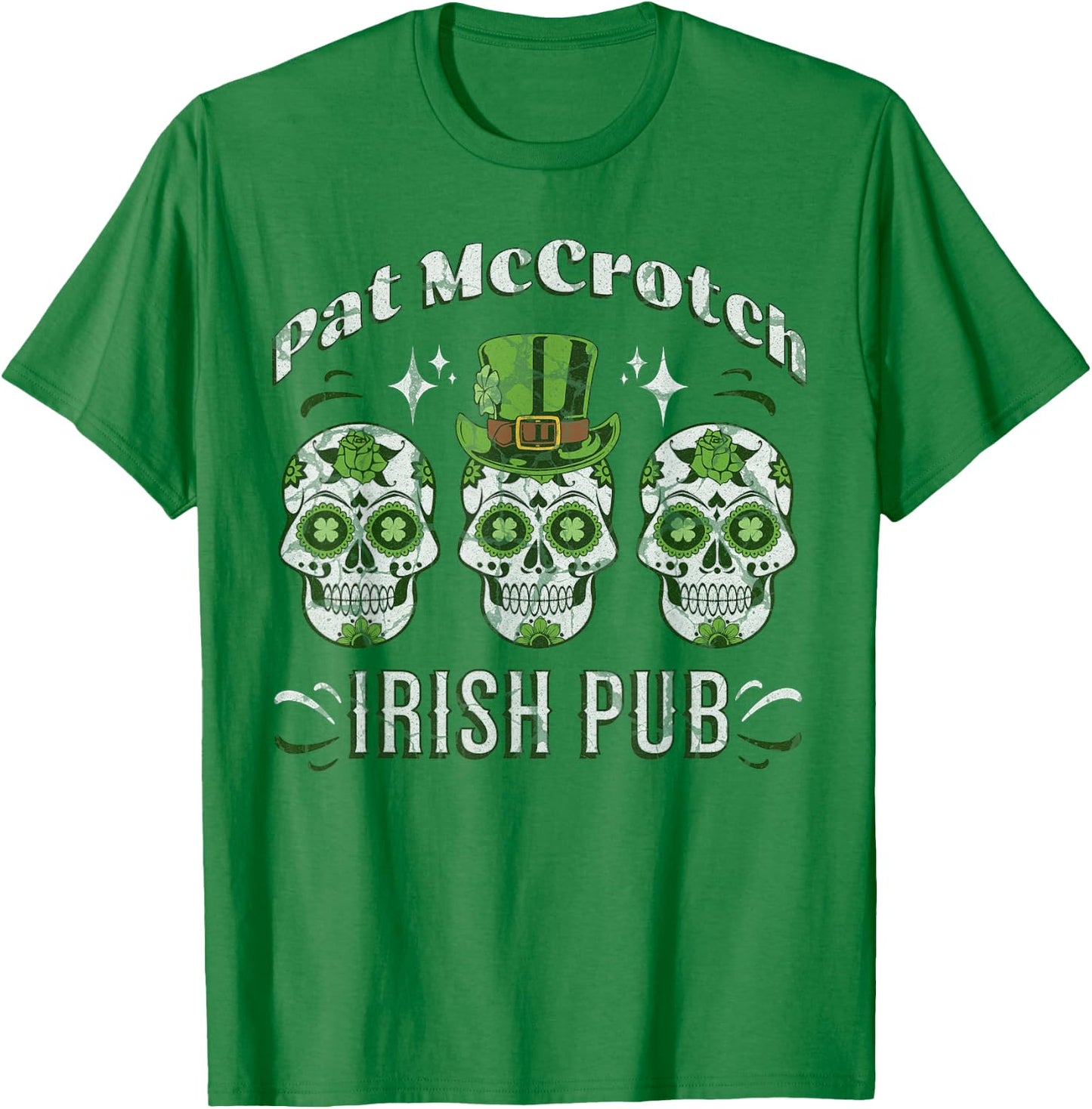 Pat McCrotch Irish Pub Adult Funny St. Patricks Day T-Shirt - T-Shirt | Irish Green