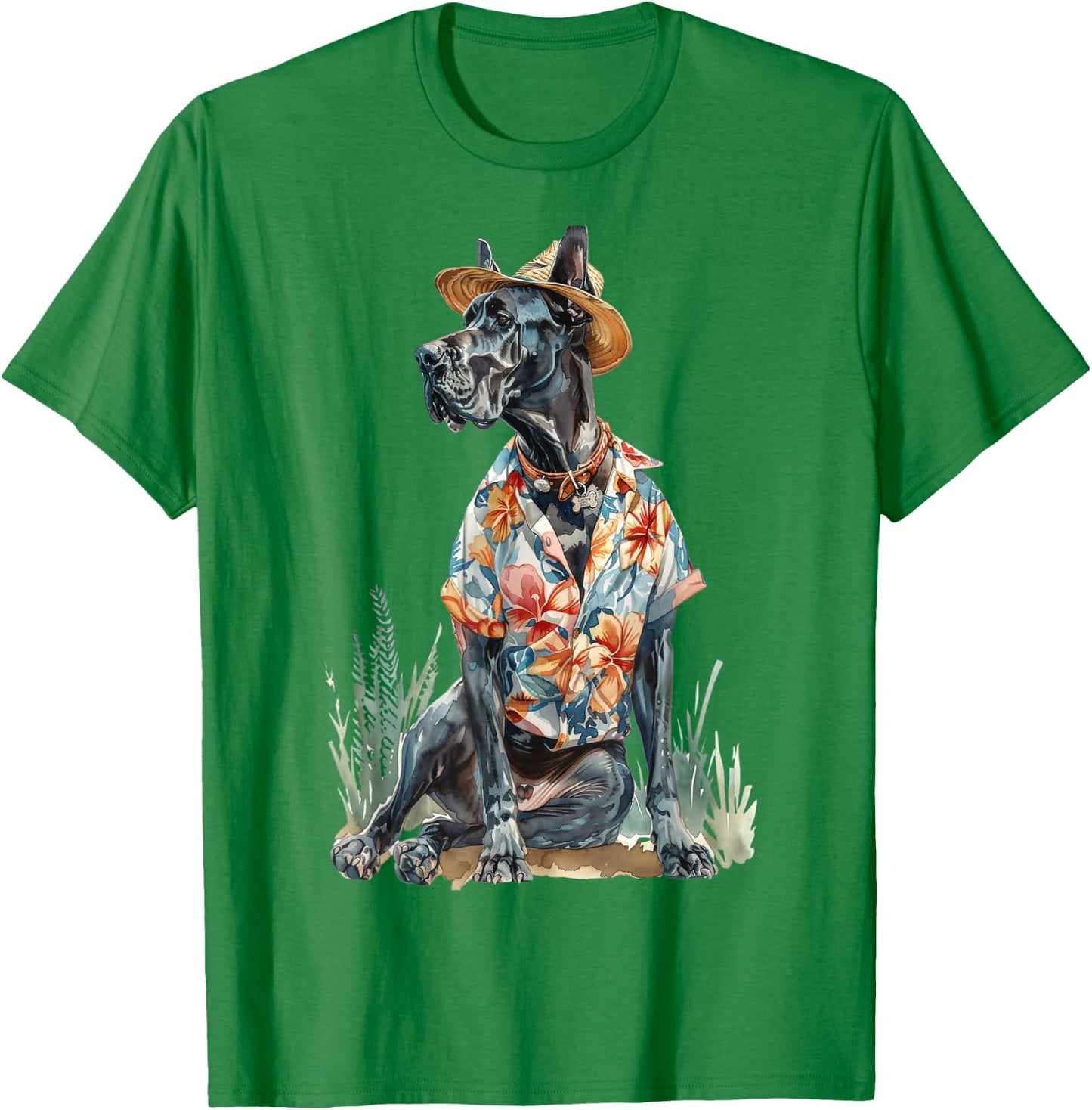 Summer Dog Great Dane T-Shirt - T-Shirt | Irish Green