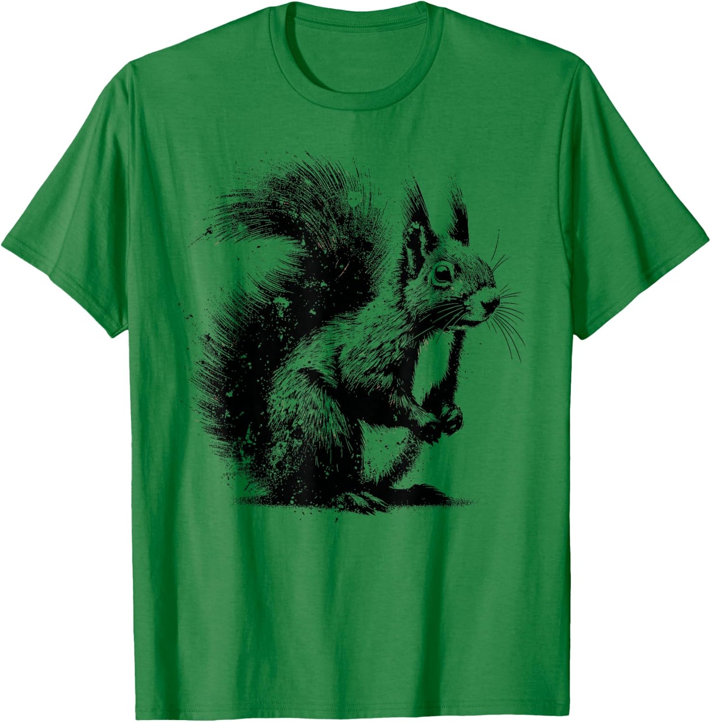 Edgy Grunge Aesthetic Squirrel Lover Shirt Edgy Squirrel T-Shirt - T-Shirt | Irish Green