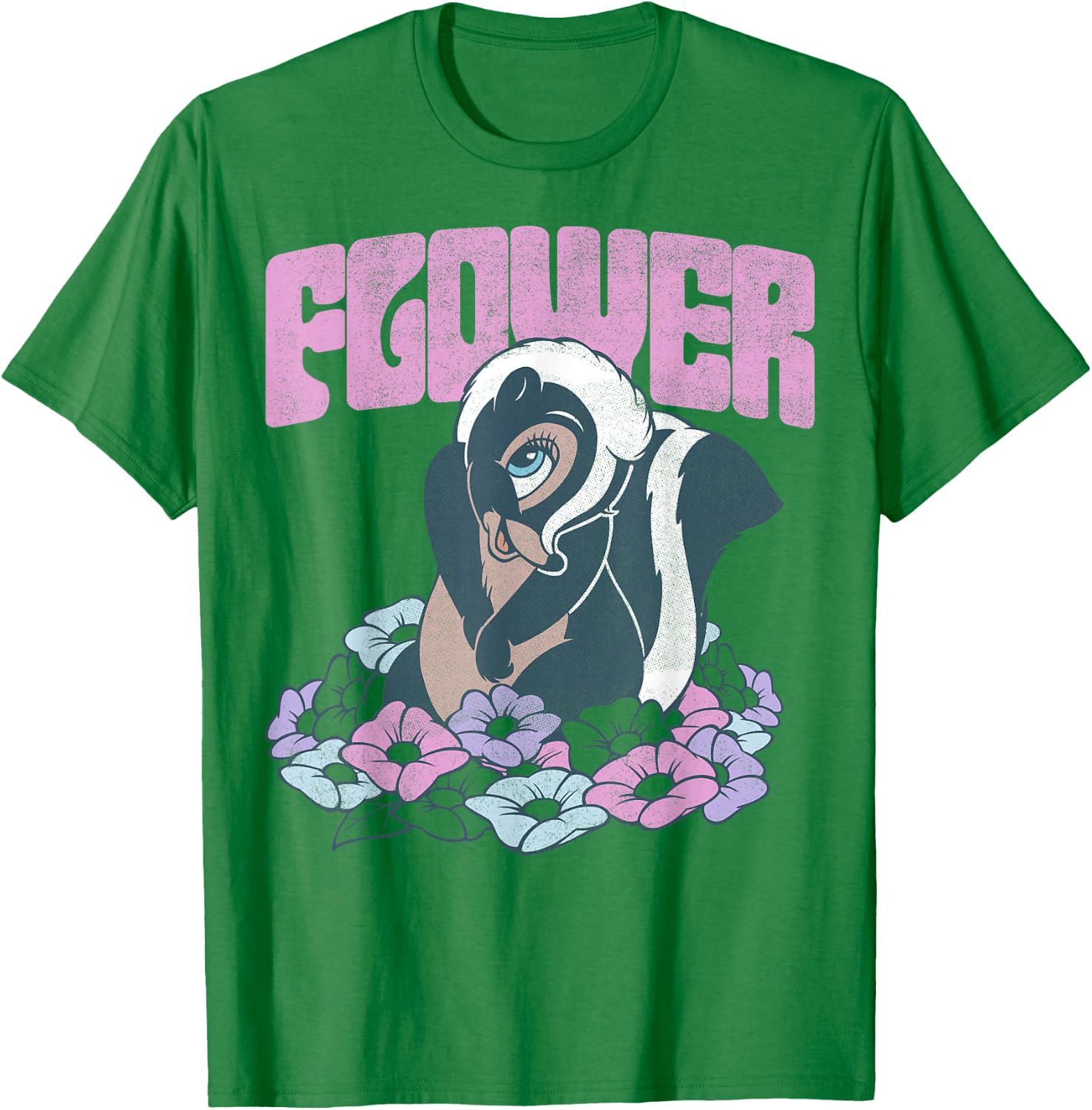Disney Bambi Flower In The Flowers Portrait T-Shirt - T-Shirt | Irish Green