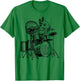 Squirrel Playing Drums Drummer Drumming Musician Band T-Shirt - T-Shirt | Irish Green