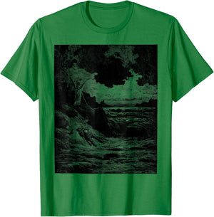 Gustave Dore Illustrations Dante Alighieri Divine Comedy T-Shirt - T-Shirt | Irish Green