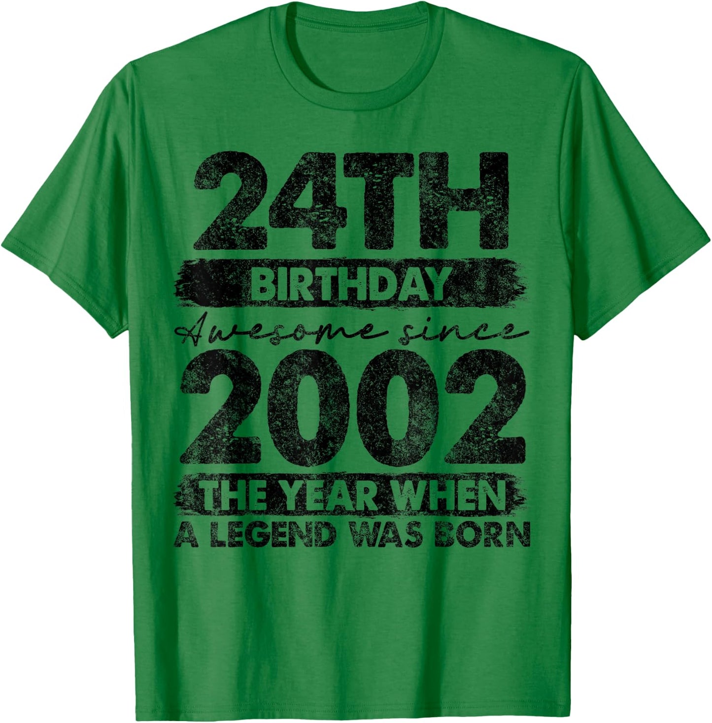 24 Year Old Gifts Vintage 2002 Limited Edition 24th Birthday T-Shirt - T-Shirt | Irish Green