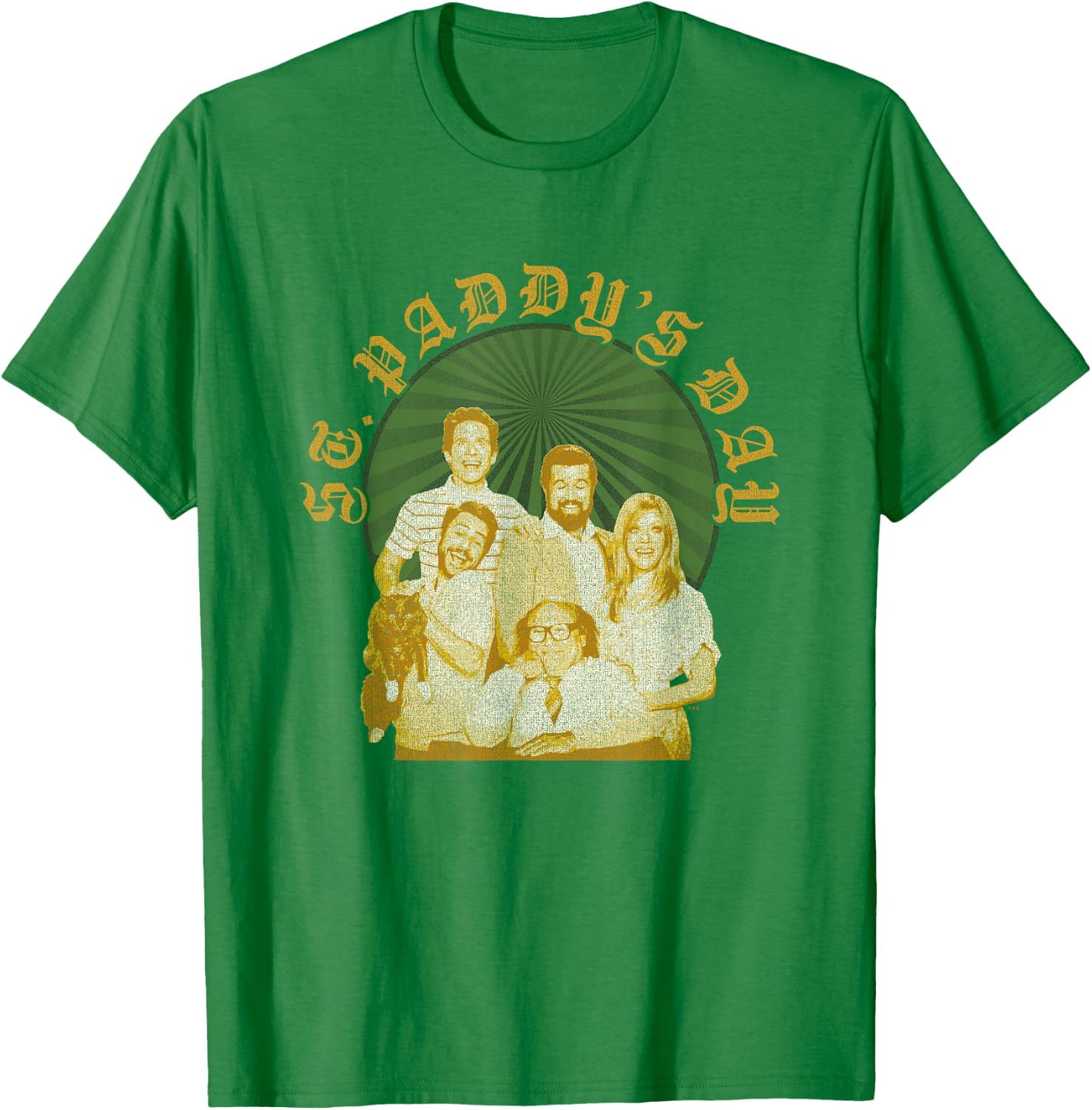 It's Always Sunny In Philadelphia St. Patrick's Day Faded T-Shirt - T-Shirt | Irish Green