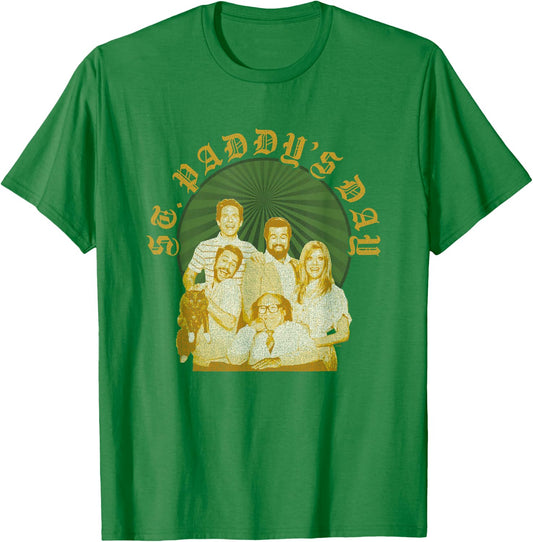 It's Always Sunny In Philadelphia St. Patrick's Day Faded T-Shirt - T-Shirt | Irish Green