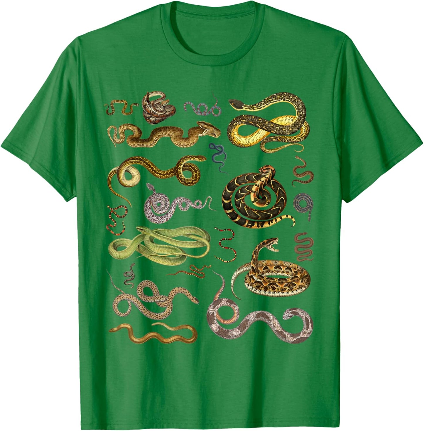 Types Of Snakes Educational Herpetologist Kids Boys Girls T-Shirt - T-Shirt | Irish Green