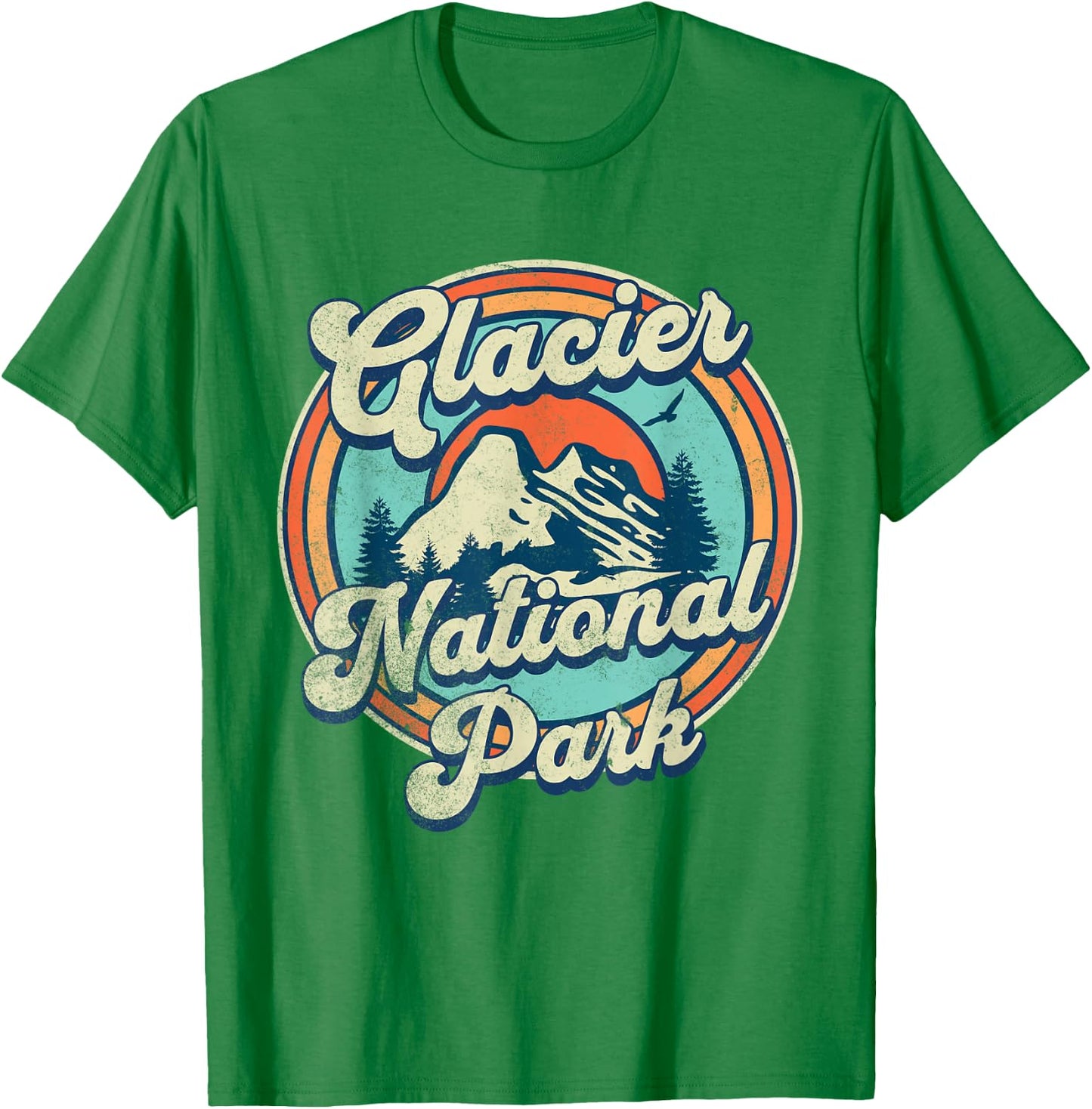 Glacier National Park T-Shirt - T-Shirt | Irish Green