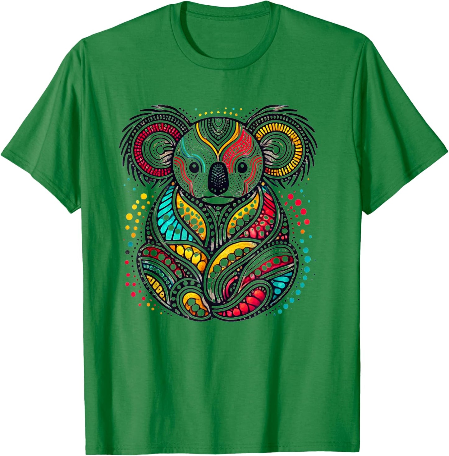 Australian Aboriginal Koala Funny Animal Lover Australia T-Shirt - T-Shirt | Irish Green