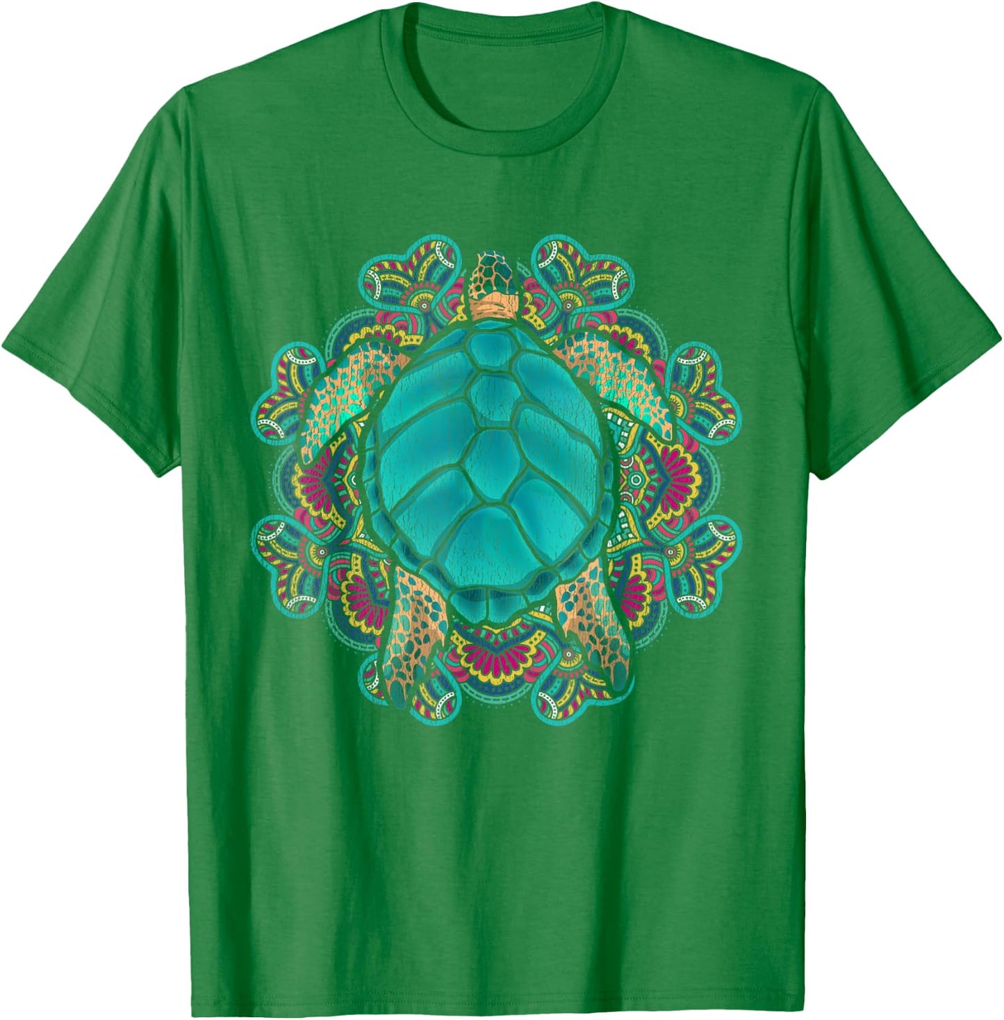 Sea Animal Turtle Lover Polynesian Tattoo Tribal Turtle T-Shirt - T-Shirt | Irish Green