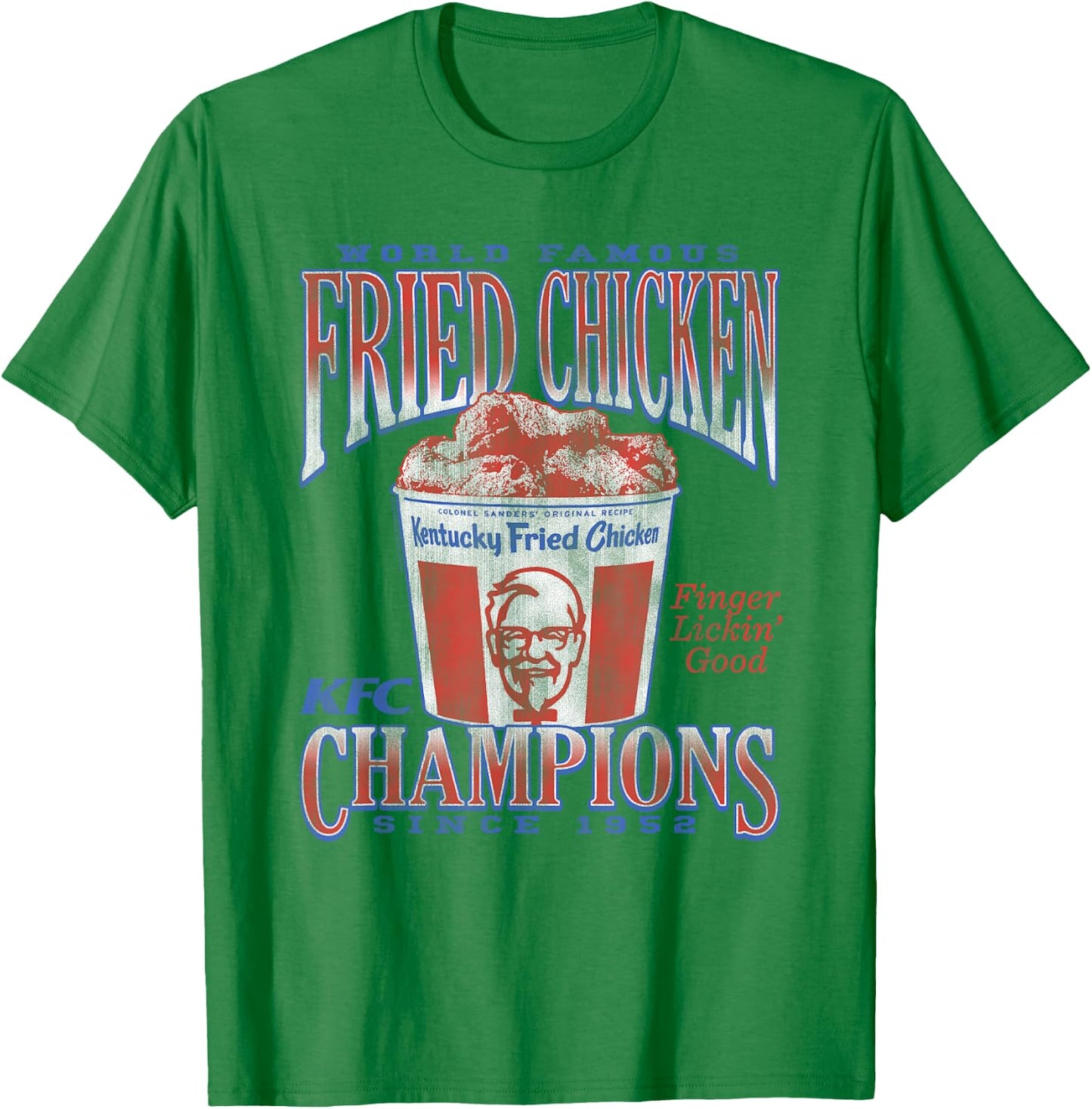 Officially Licensed KFC World Famous Chicken 1952 Champions T-Shirt - T-Shirt | Irish Green