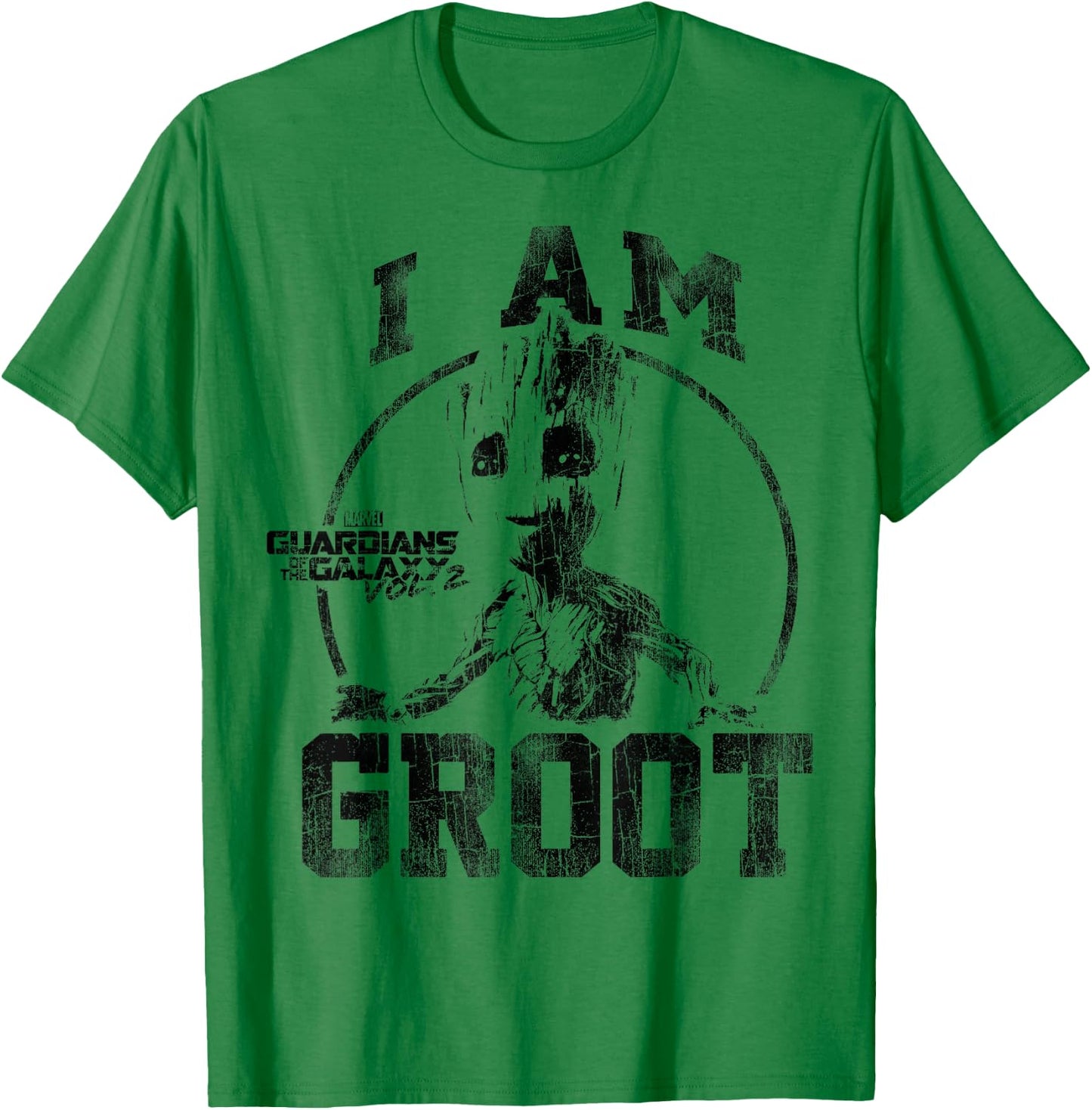 Marvel Guardians Vol.2 I Am Groot Collegiate Vintage T-Shirt - T-Shirt | Irish Green