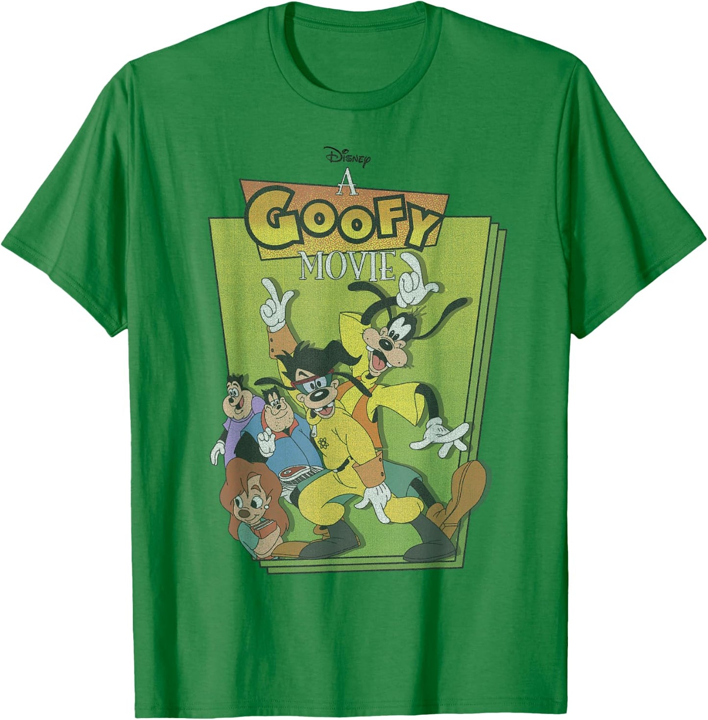 Disney A Goofy Movie Max Powerline Dance Logo Small T-Shirt - T-Shirt | Irish Green