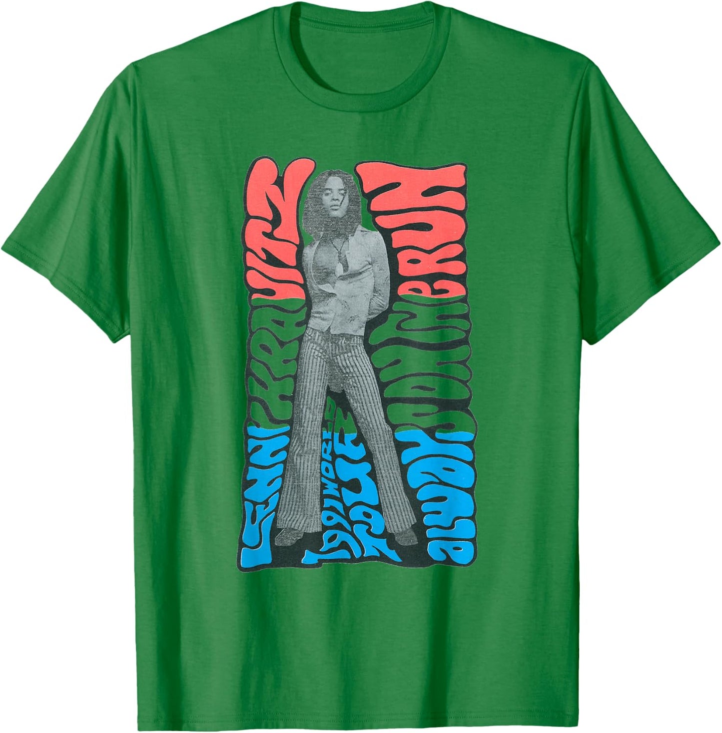 Lenny Kravitz Wavy World Tour T-Shirt - T-Shirt | Irish Green