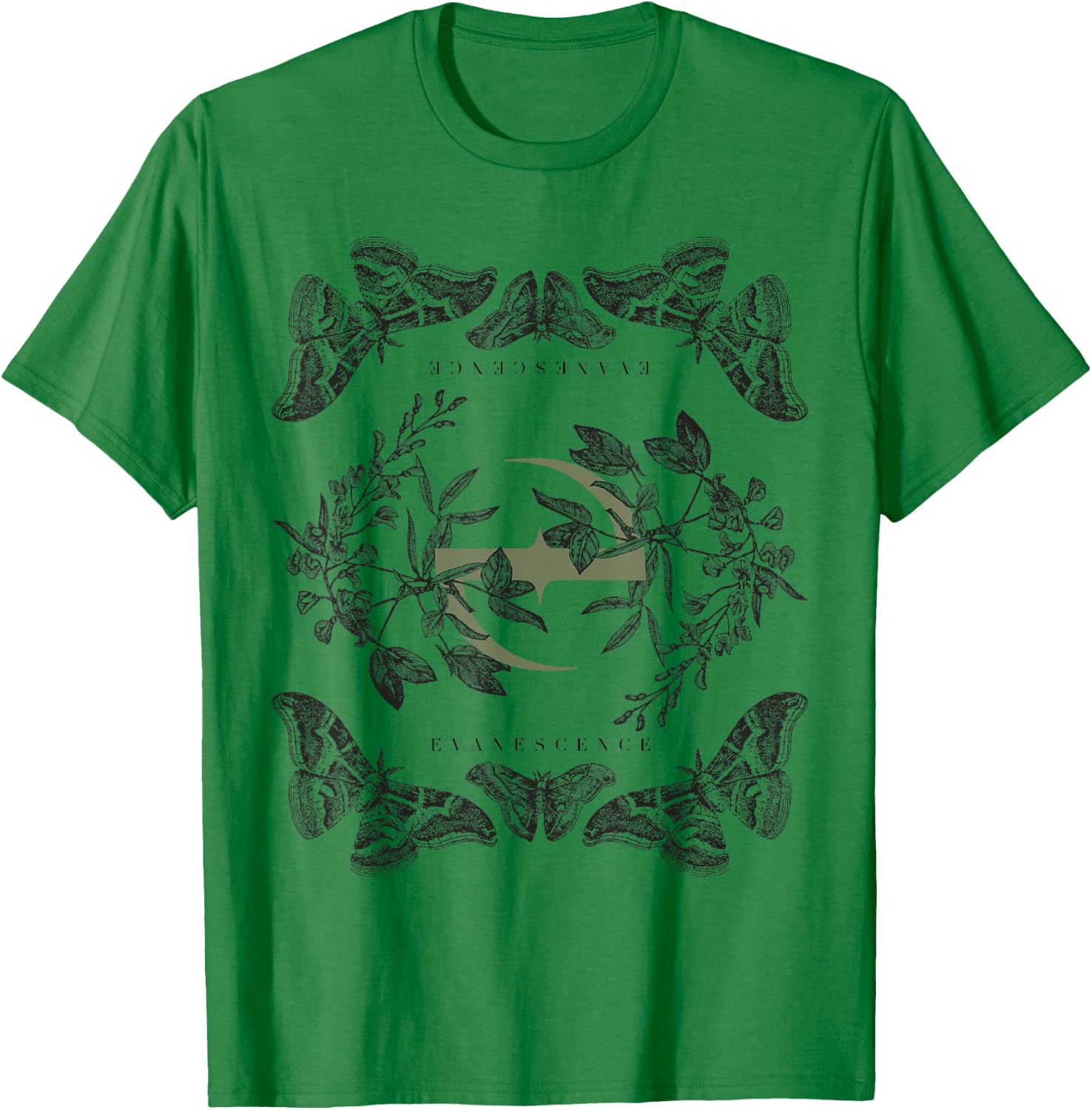 Evanescence – Synthesis Moth T-Shirt - T-Shirt | Irish Green