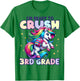 Crush 3rd Grade Girls Back to School Unicorn First Day Cute T-Shirt - T-Shirt | Irish Green