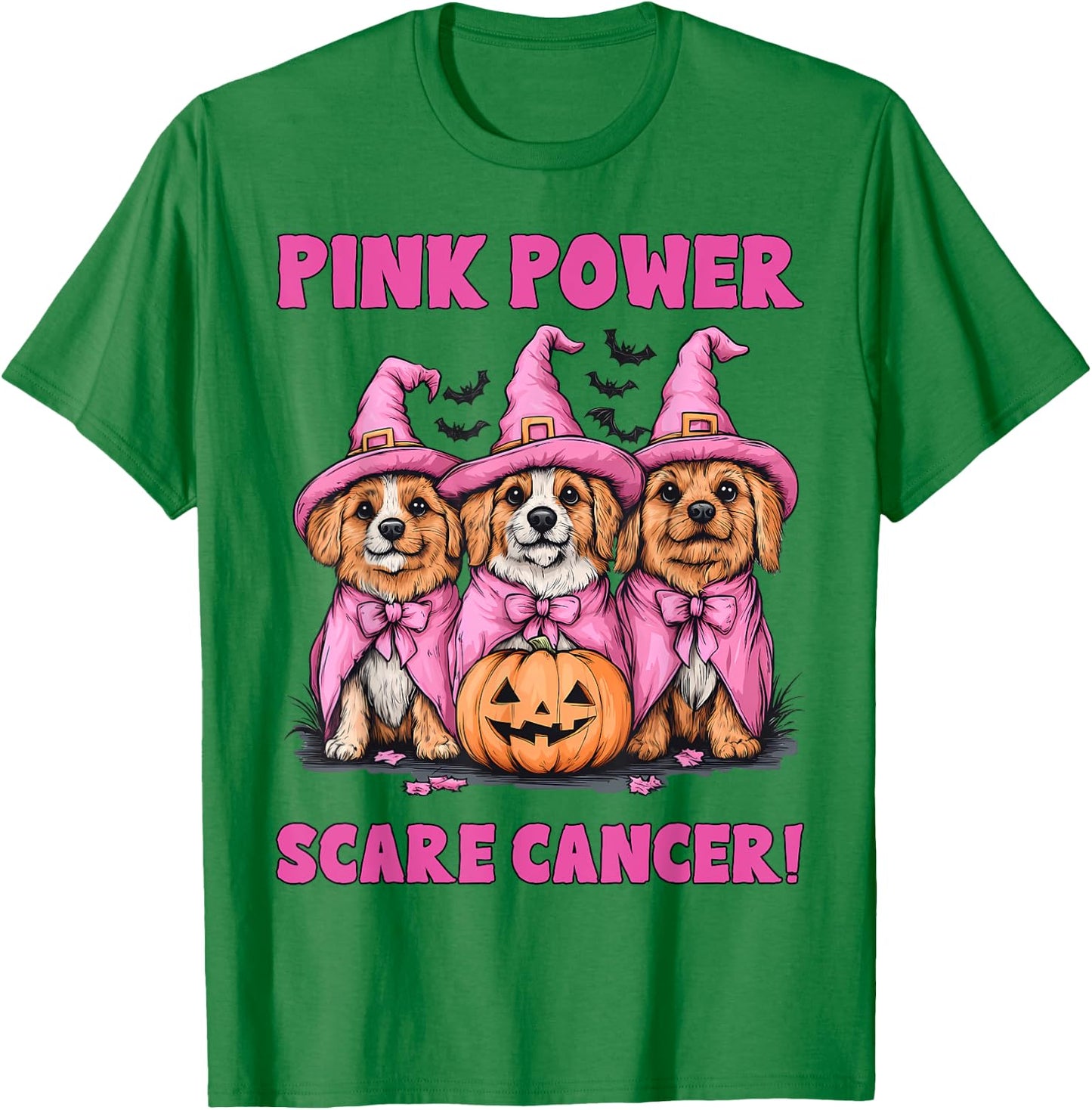 In October We Wear Pink Australian Shepherd Breast Cancer T-Shirt - T-Shirt | Irish Green