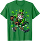 St Patricks Day Leprechaun Showing Hockey Skills Men Women T-Shirt - T-Shirt | Irish Green
