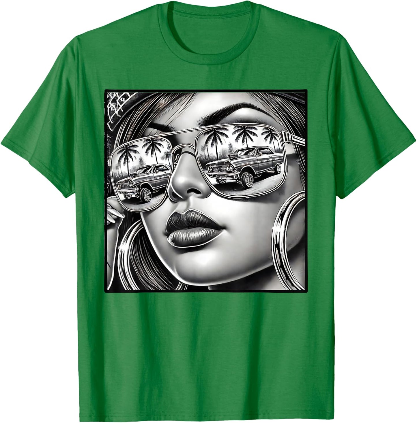 Urban Cultura Chicano Latino Mexican Pride Lowrider Chola T-Shirt - T-Shirt | Irish Green