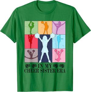 In My Cheer Sister Era Cheer Life Cheerleading Cheerleader T-Shirt - T-Shirt | Irish Green