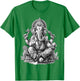 Ganesh spiritual hindu god elephant yoga meditation T-Shirt - T-Shirt | Irish Green