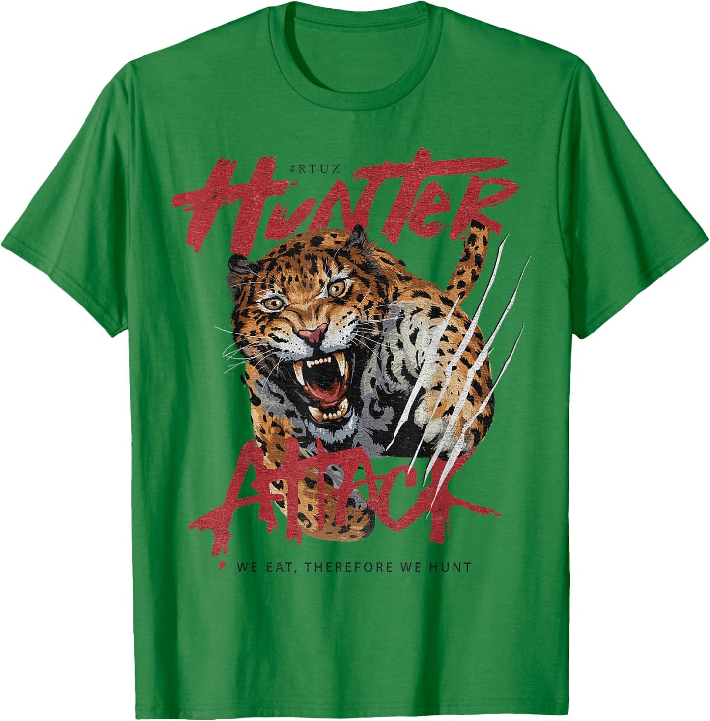 Hip Hop Y2K Vintage Hipster Edgy Urban Streetwear Tiger Women Kids T-Shirt - T-Shirt | Irish Green