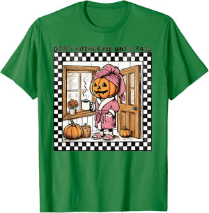 Don't Bother Me Until Fall Pumpkin Spooky Season Halloween T-Shirt - T-Shirt | Irish Green