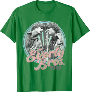 The Everly Brothers Guitars 1969 T-Shirt - T-Shirt | Irish Green