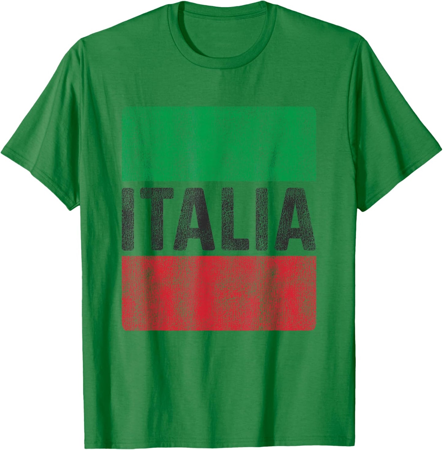 Vintage Italia Flag of Italy Souvenir Italian T-Shirt - T-Shirt | Irish Green