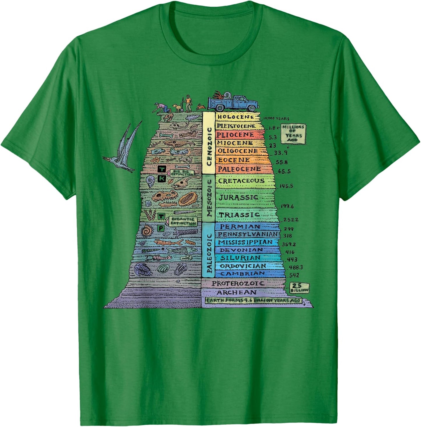 Geology Earthform Geologist Rock Collector Mineral Geode T-Shirt - T-Shirt | Irish Green