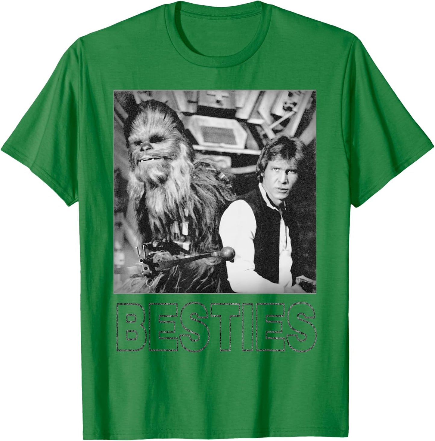 Star Wars Han Solo Chewbacca Besties Graphic T-Shirt - T-Shirt | Irish Green