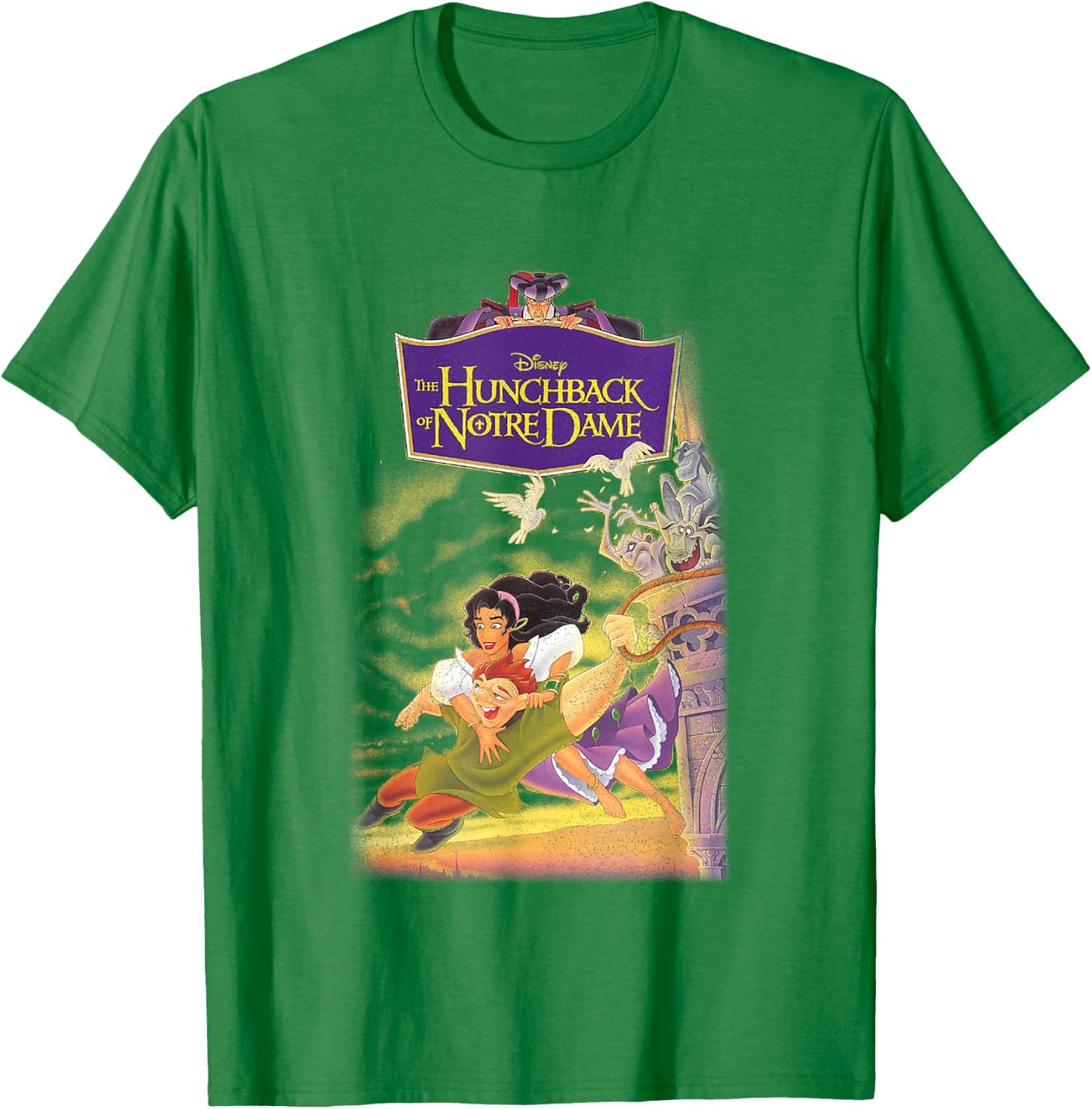 Disney The Hunchback of Notre Dame Iconic Group Shot Cover T-Shirt - T-Shirt | Irish Green