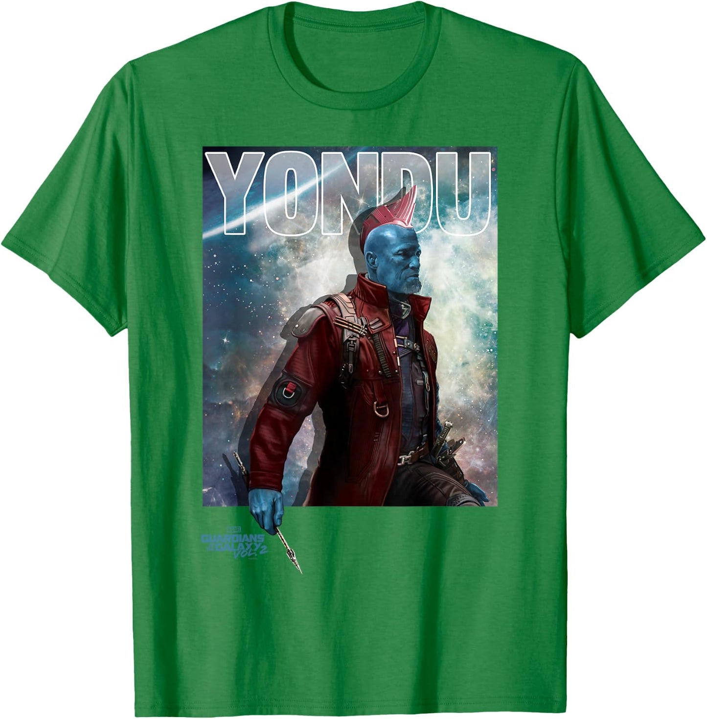 Marvel Guardians of the Galaxy Vol 2 Yondu Space Portrait T-Shirt - T-Shirt | Irish Green