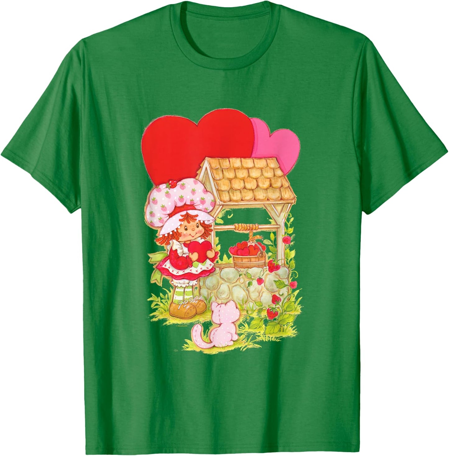 Strawberry Shortcake & Custard By Well Valentine's Day T-Shirt - T-Shirt | Irish Green