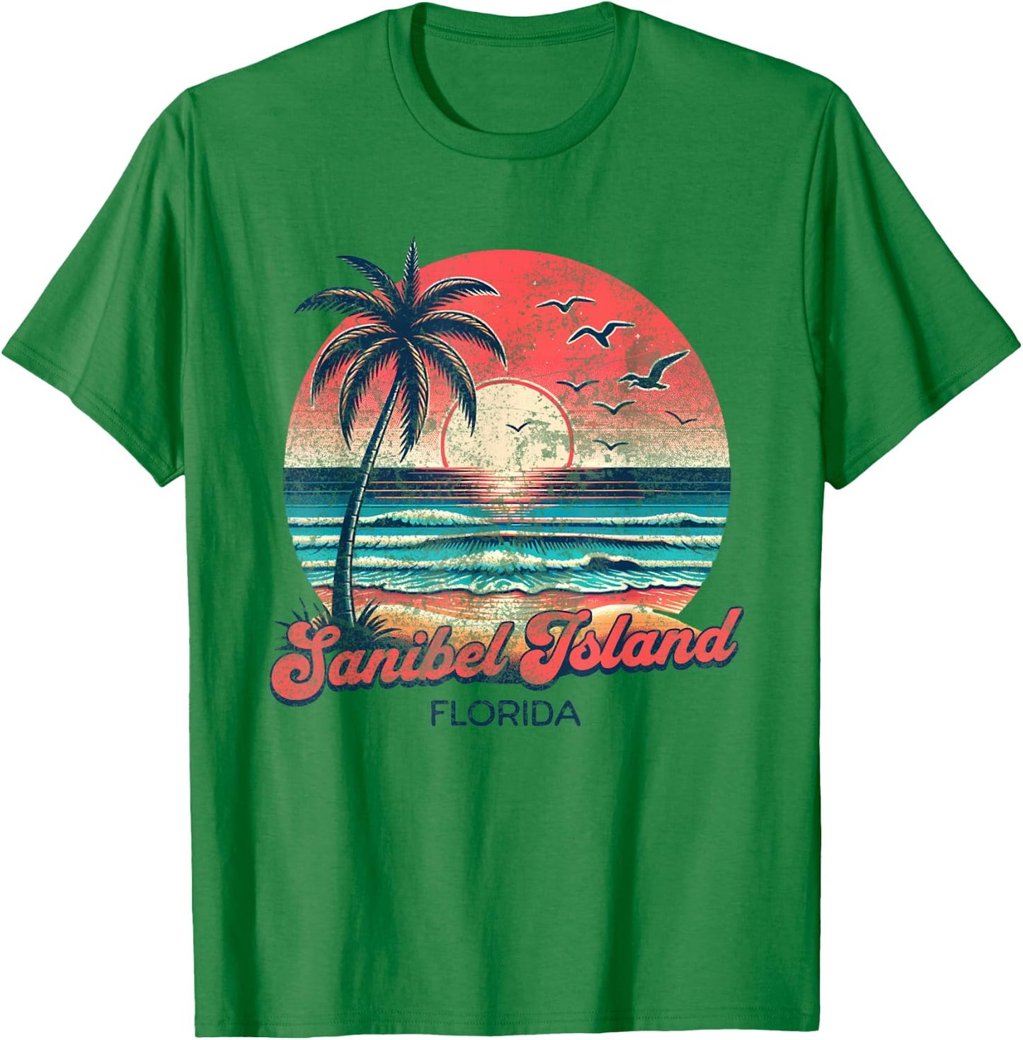 Sanibel Island T-Shirt - T-Shirt | Irish Green