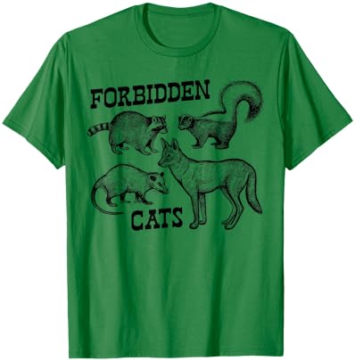 Vintage Forbidden Cats Animals Lover T-Shirt - T-Shirt | Irish Green