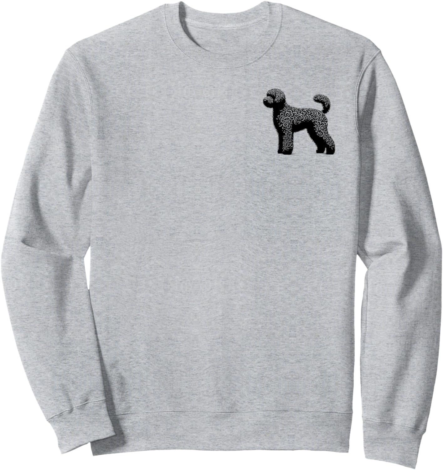 Dog Dad Mom Lover - Monochromatic Whoodle Sweatshirt - Sweatshirt | Ash