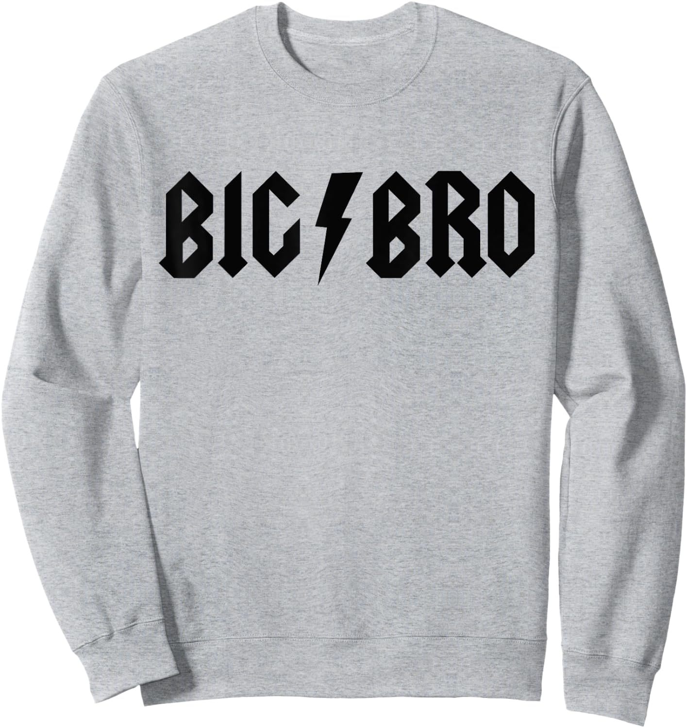 Rock n Roll Big Brother Birthday Rock Star Matching Family Sweatshirt - Sweatshirt | Ash