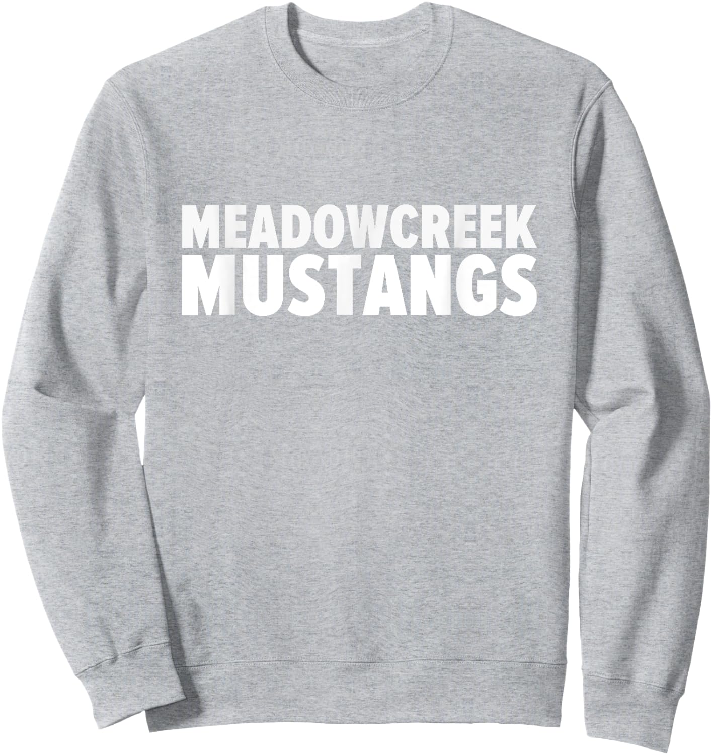 Meadowcreek Mustangs Bold Sweatshirt - Sweatshirt | Ash