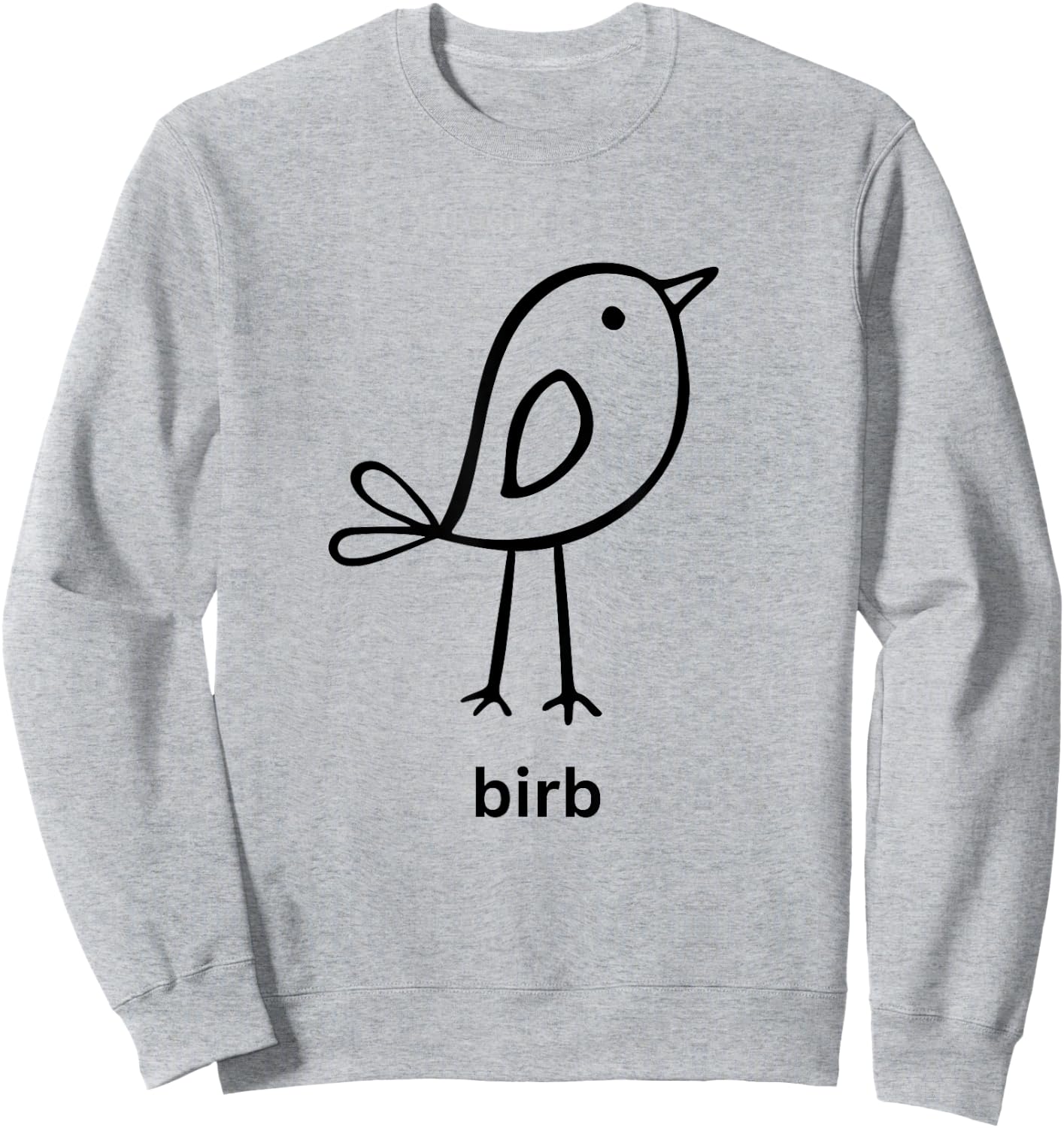 Funny Birb Shirt Cute Doggo Lingo Birb Meme Bird Sweatshirt - Sweatshirt | Ash