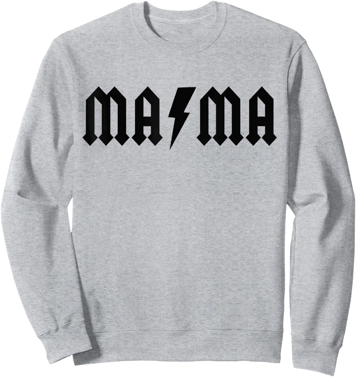 Rock n Roll Mama Birthday Rock Star Matching Family Sweatshirt - Sweatshirt | Ash