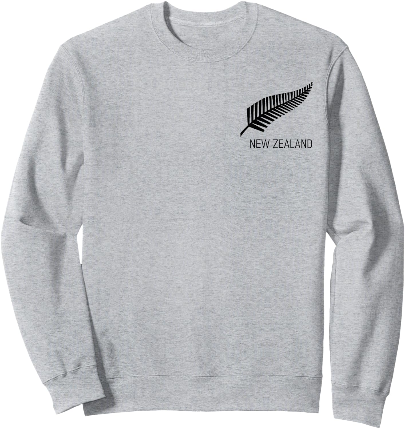 Black New Zealand Fern Shirt Black Proud Kiwi NZ Rugby Sweatshirt - Sweatshirt | Ash