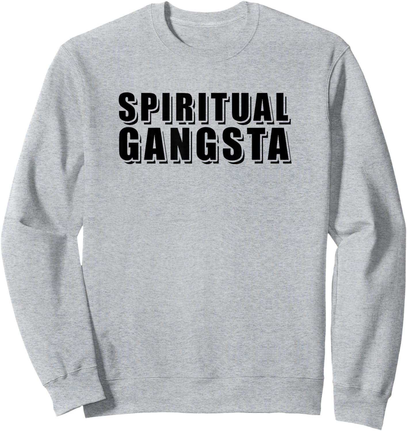Funny Yoga Spiritual Gangsta Shirts Sweatshirt - Sweatshirt | Ash