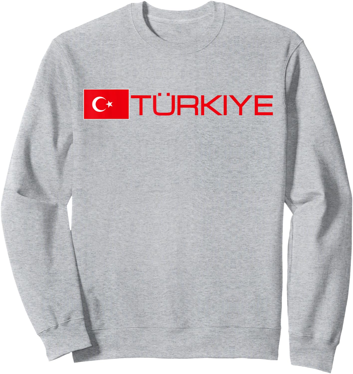 Turkiye Turkey Flag Turkish Banner Sports Jersey Style Sweatshirt - Sweatshirt | Ash