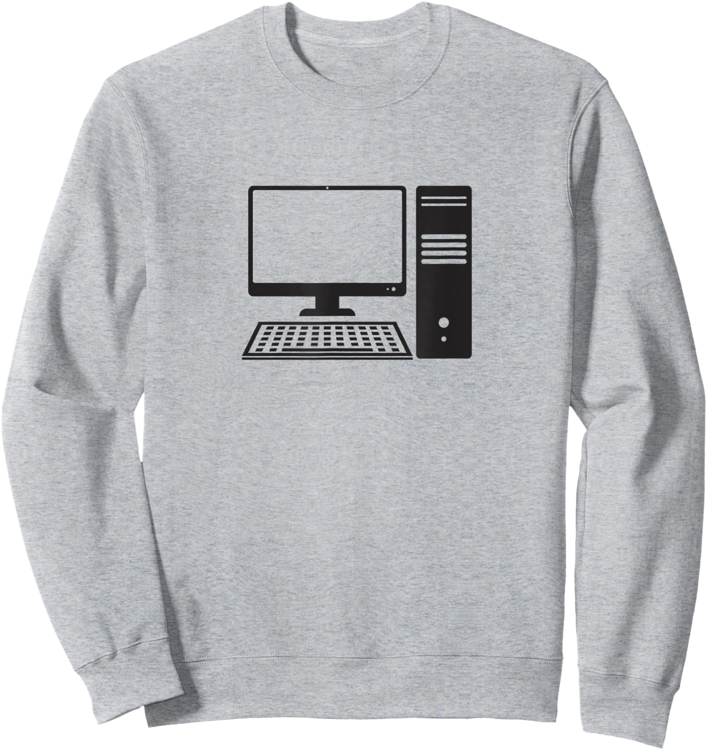Desktop Computer Sweatshirt - Sweatshirt | Ash