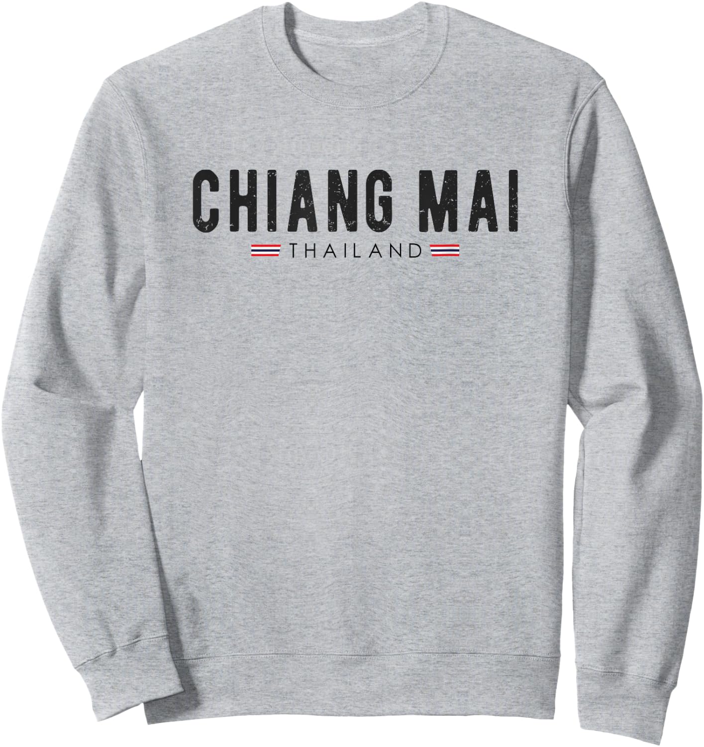 Vintage Chiang Mai Thailand Vacation | Thailand Lover Sweatshirt - Sweatshirt | Ash
