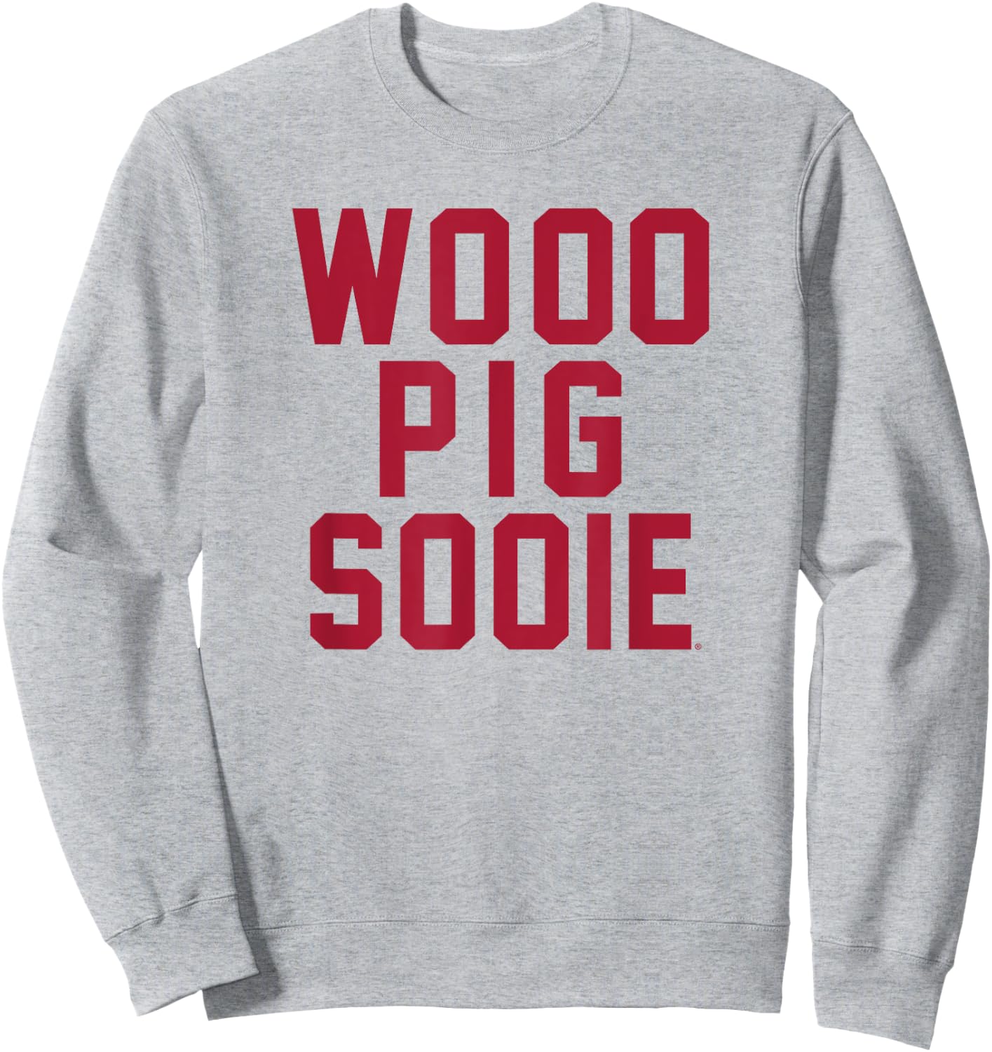 University of Arkansas Razorbacks Wooo Pig Sooie Sweatshirt - Sweatshirt | Ash