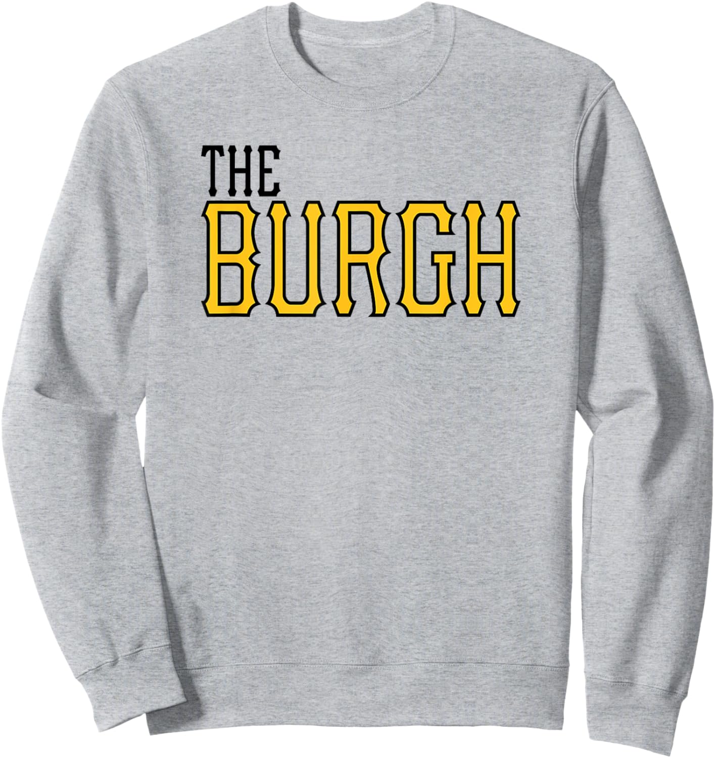 TeflonDesign Men's Grey Classic Fit Baseball Sweatshirt - Sweatshirt | Ash