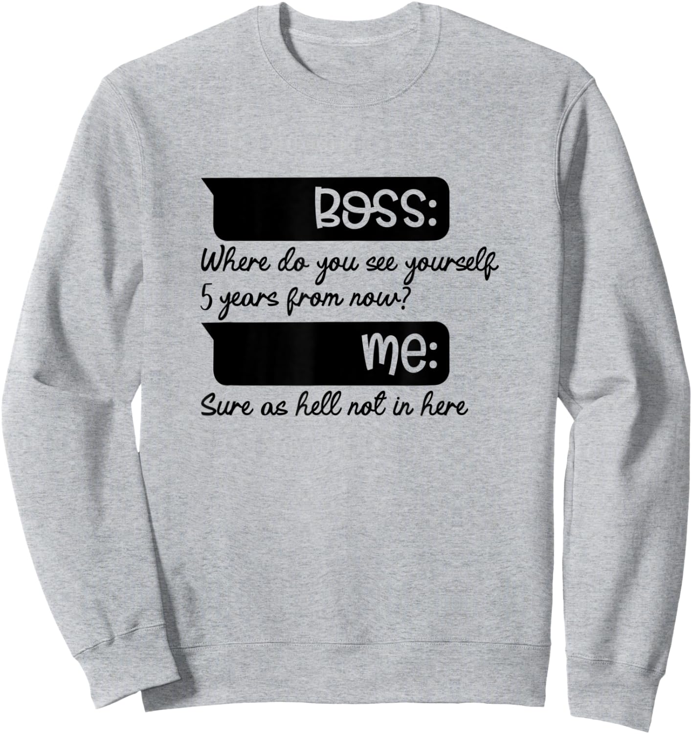 Where Do You See Yourself 5 Years Funny I Quit Quitting Job Sweatshirt - Sweatshirt | Ash