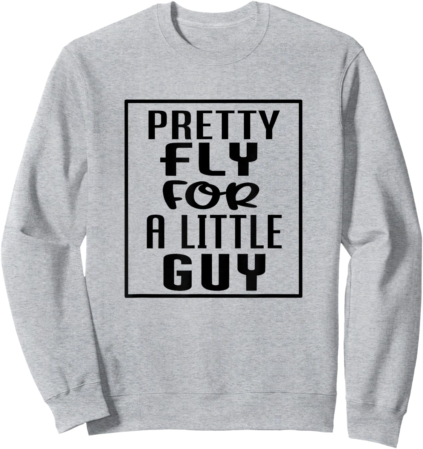 Pretty Fly For A Little Guy Casual Toddler Boys Sweatshirt - Sweatshirt | Ash