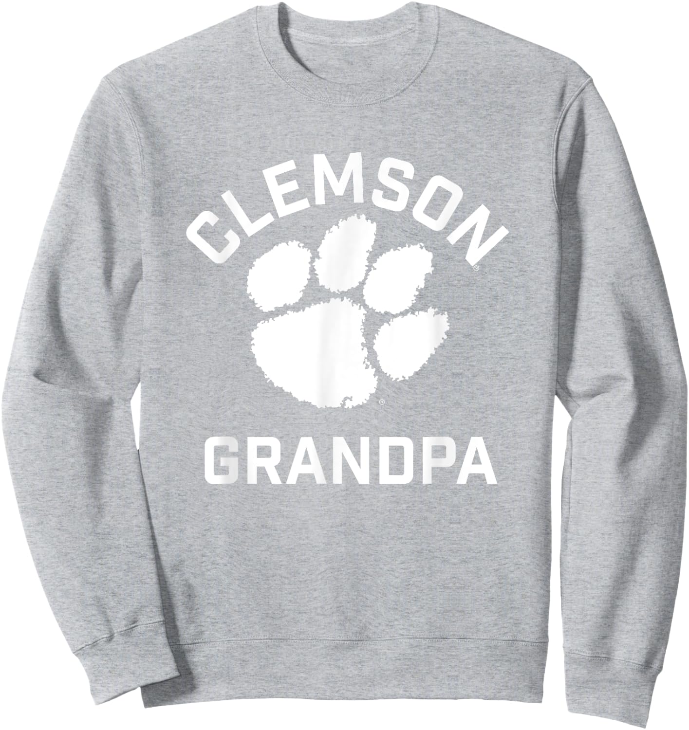 Clemson University Tigers Arched Grandpa Sweatshirt - Sweatshirt | Ash
